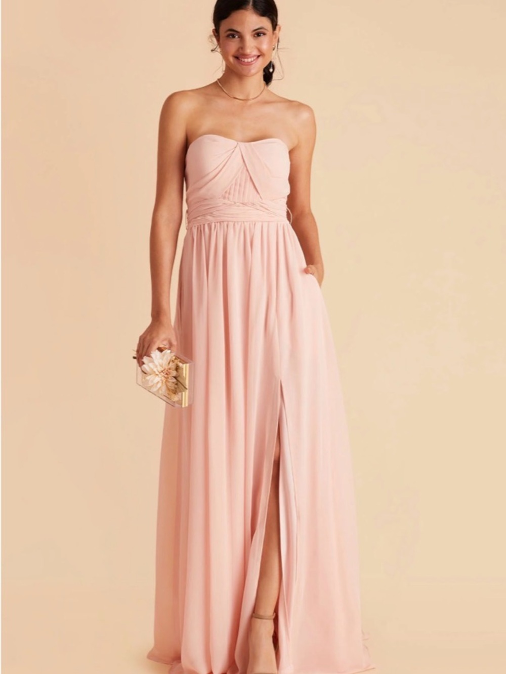 Birdy Grey Grace Dress - Chiffon Blush Pink